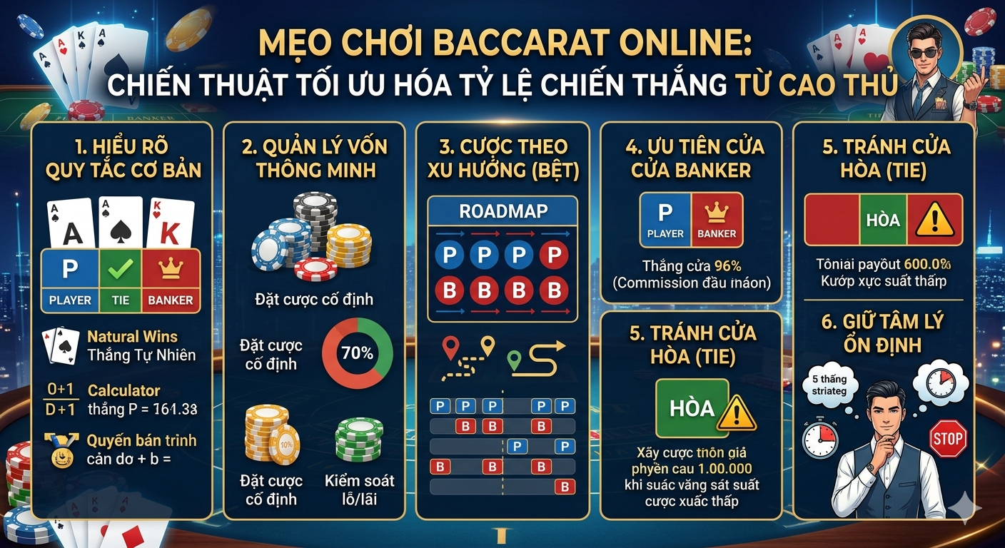 mẹo chơi baccarat online