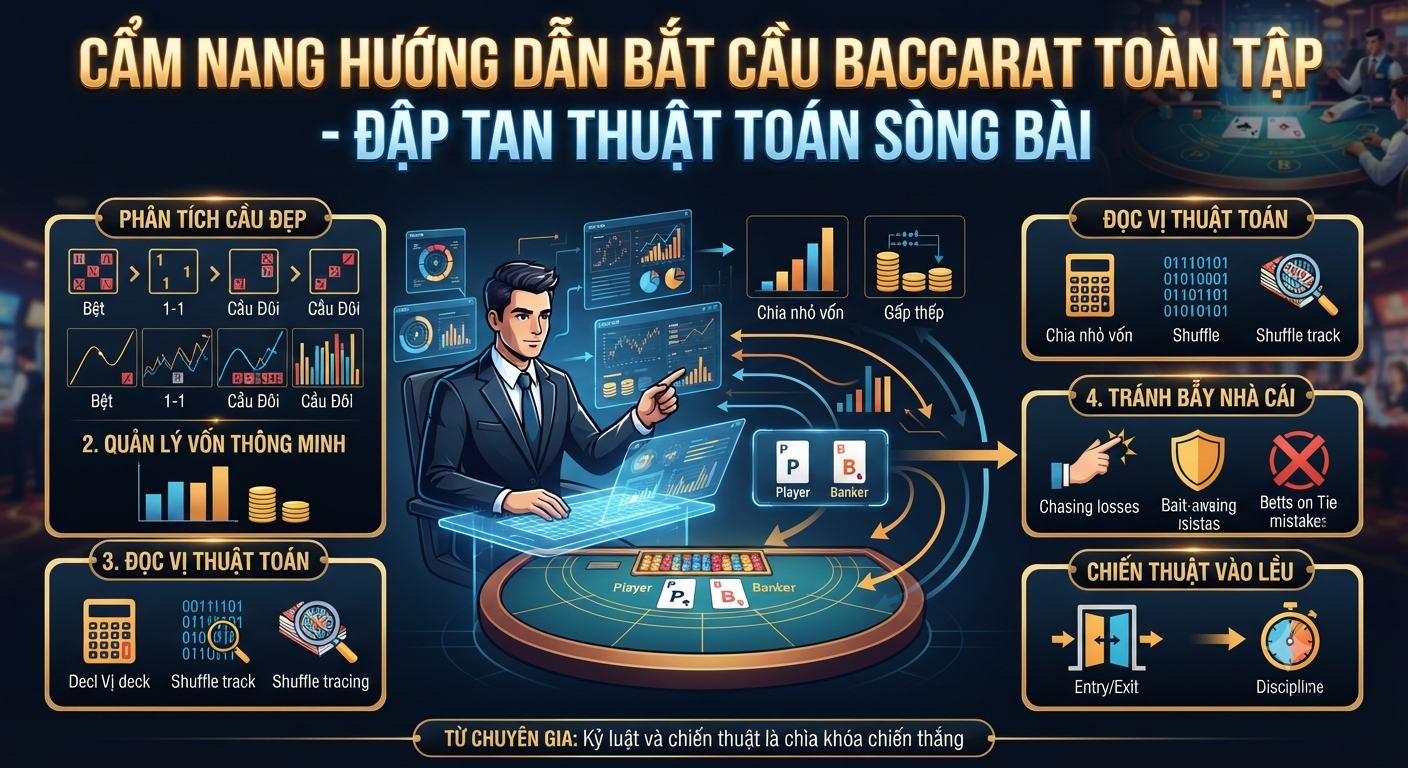 hướng dẫn bắt cầu baccarat